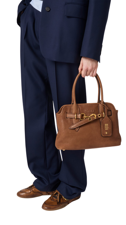 Aventure Nappa Leather Bag in Oak