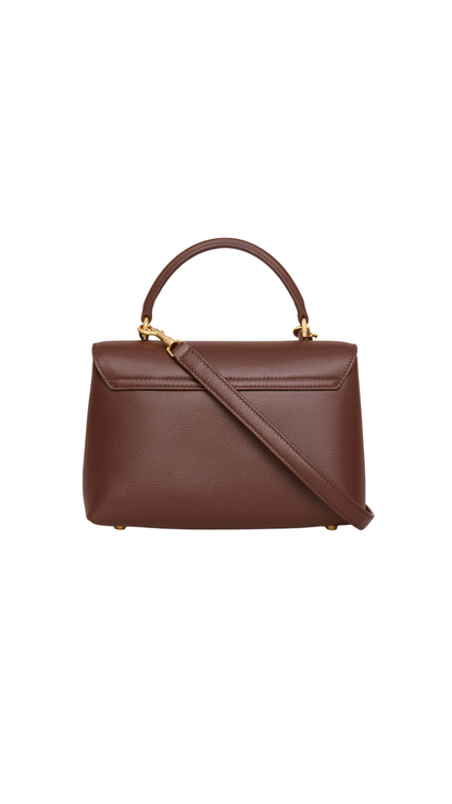 Teen Nino Bag in Supple Grained Calfskin in Chestnut