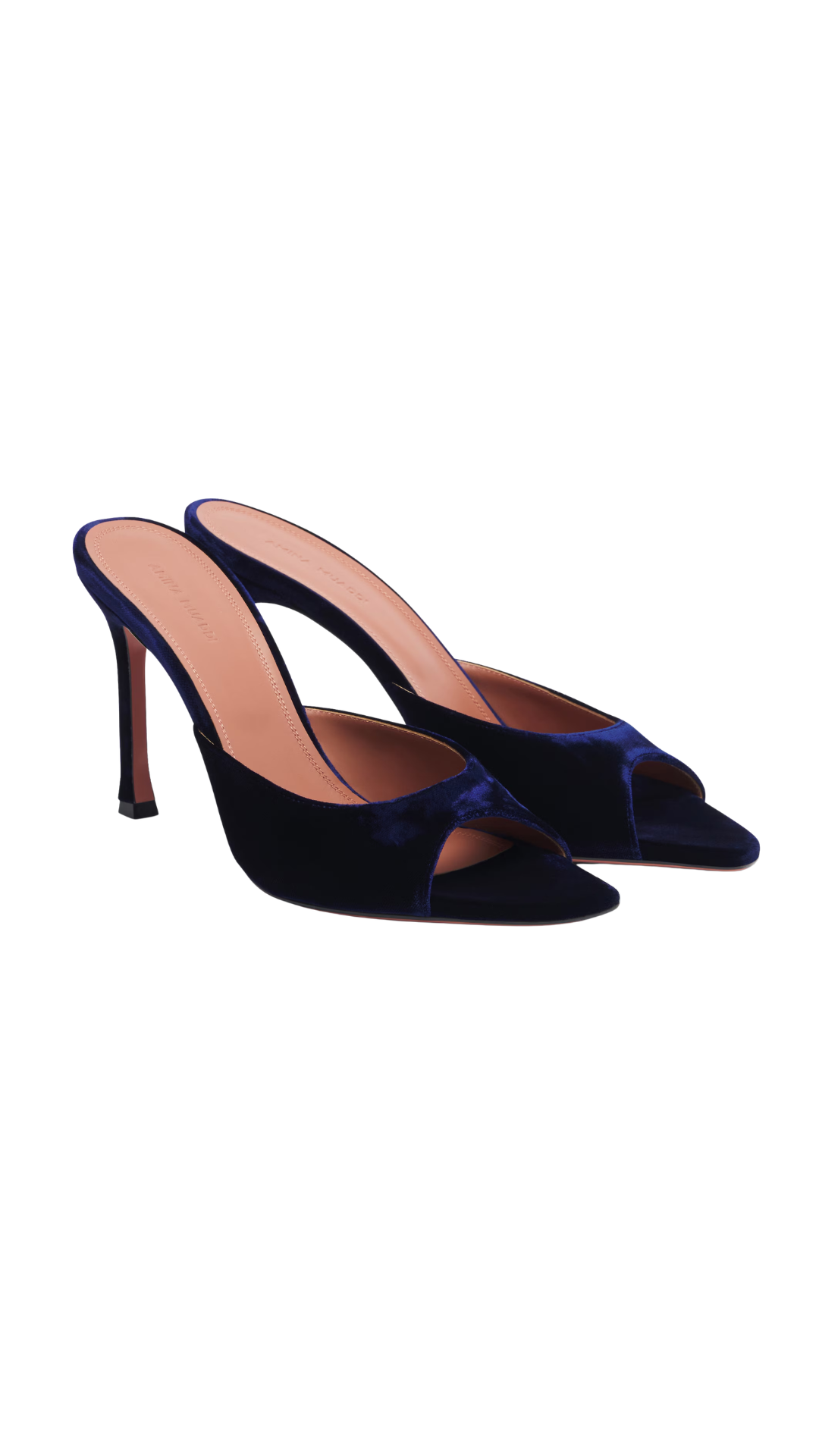 Alexa Velvet Mules in Blue