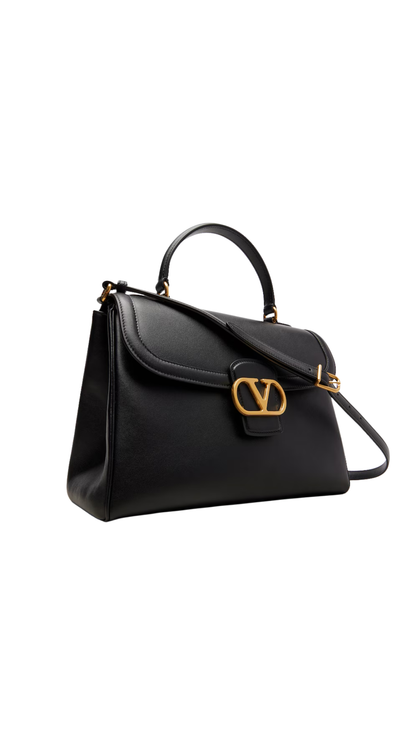 9TO5 Leather Shoulder Bag in Black