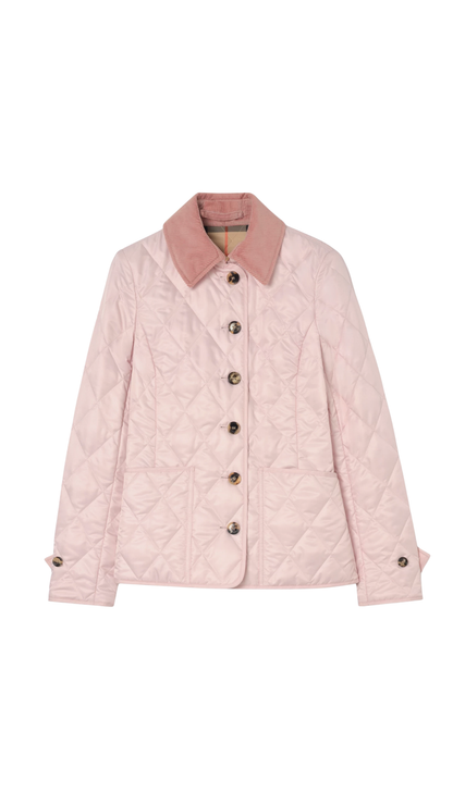 Quilted Fernleigh Jacket in Mallow Pink