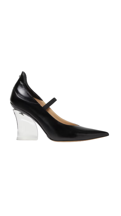 Fendi Illusion Black Leather Pumps