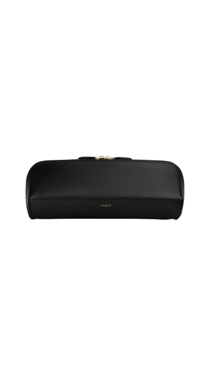 Delta Clutch in Black Box Calfskin