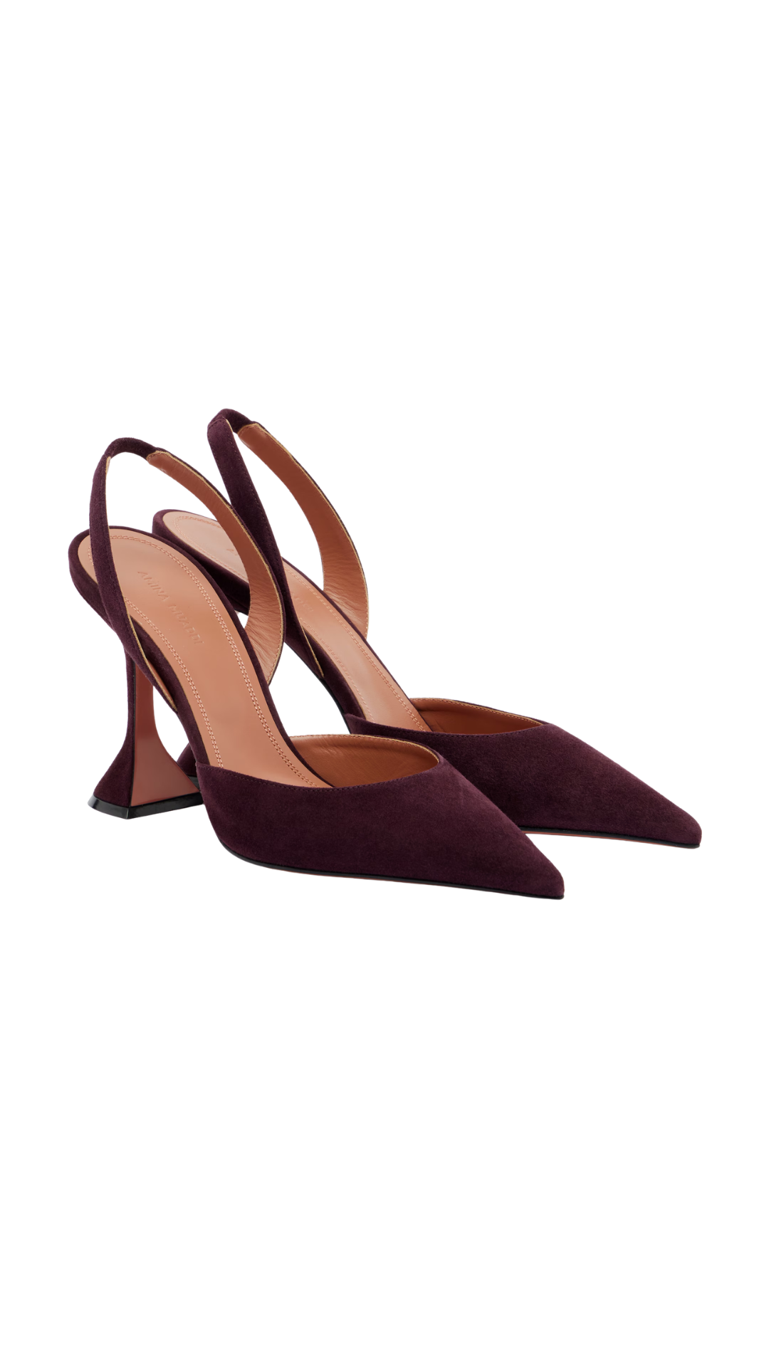Holli Suede Slingback Pumps in Burgundy