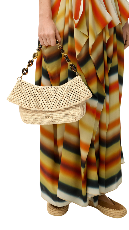 Medium Ola Bag in Natural Raffia