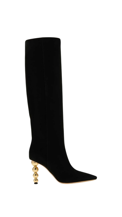 Loty 95 Sculpted-Heel Boots in Black