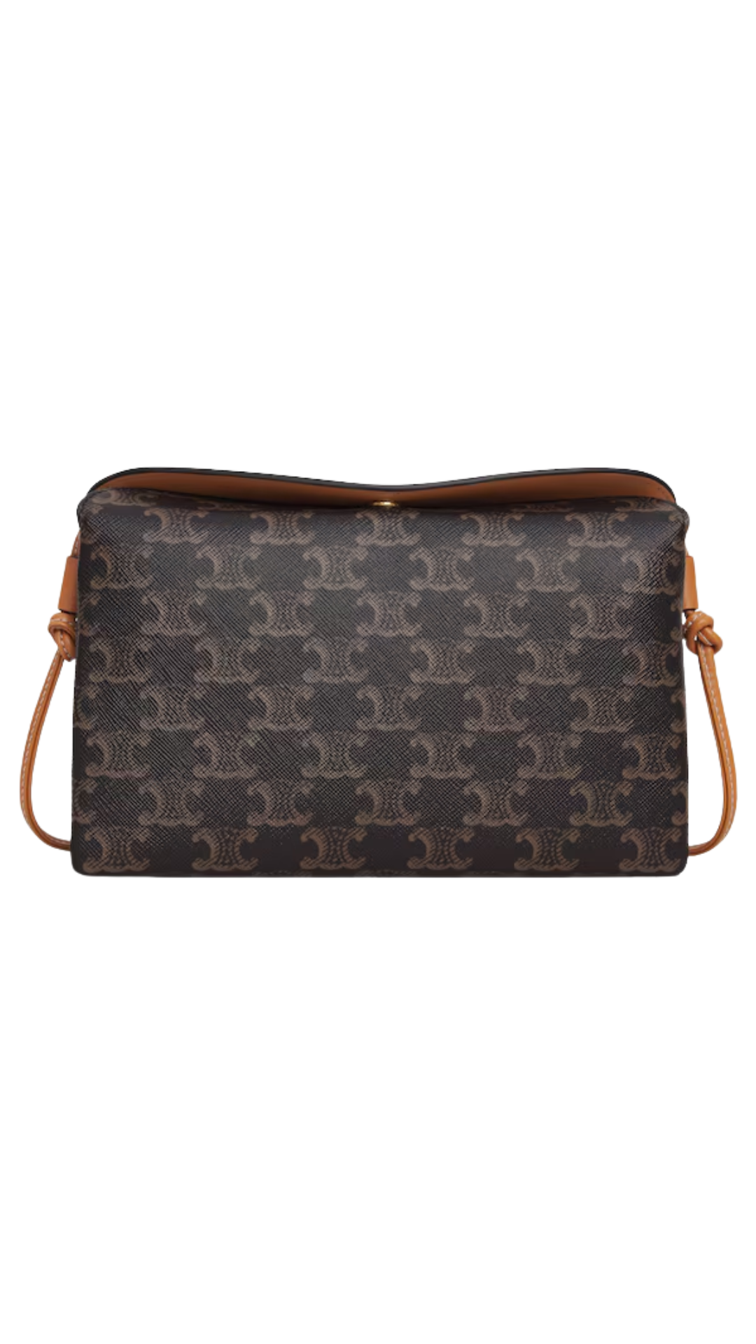 Trio Flap in Miel Triomphe Canvas and Lambskin