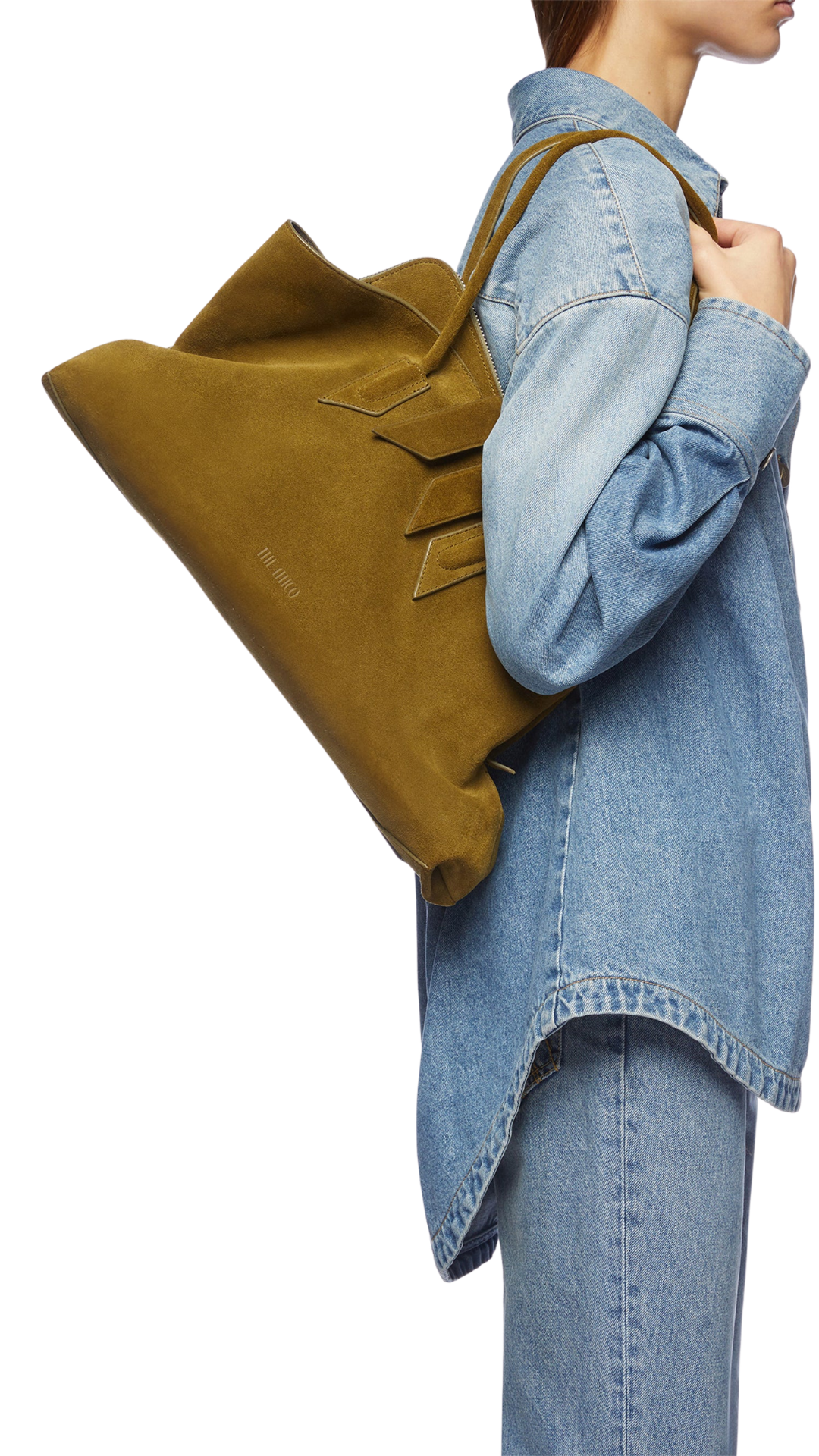 La Passeggiata Medium Khaki Top Handle
