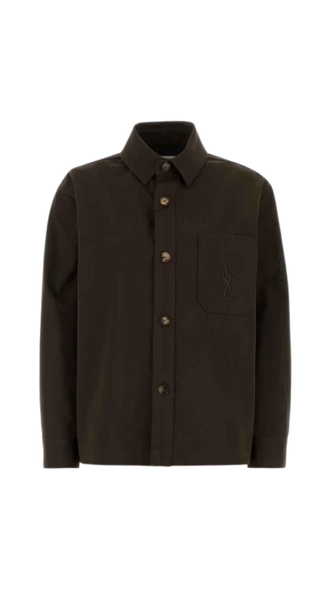 Cassandre Shirt Jacket in Dark Brown