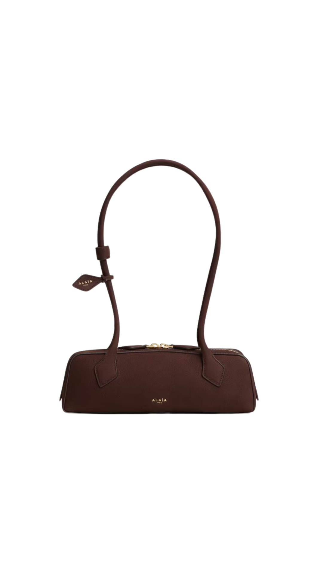 Le Teckel Small Bag in Brown/Gold Nubuck