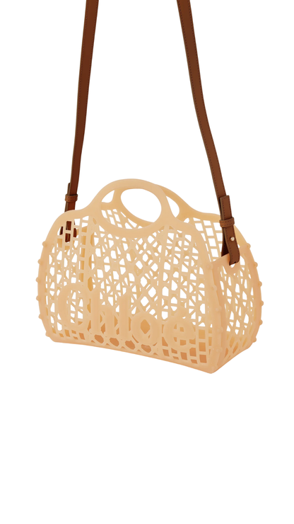 Chloé Cage Tote Bag in Jelly Blushy Beige