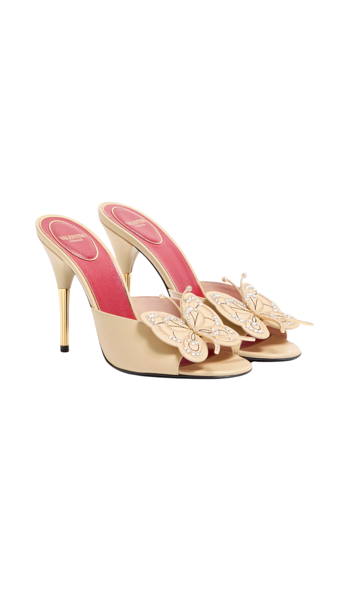 Flutterby Kidskin Slide Sandal with Butterfly Detail 105mm in Rope