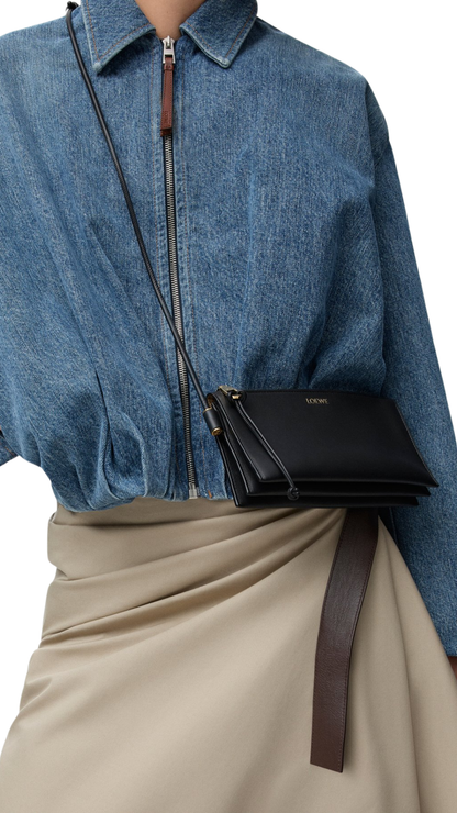 Joya Pouch in Black Nappa Calfskin