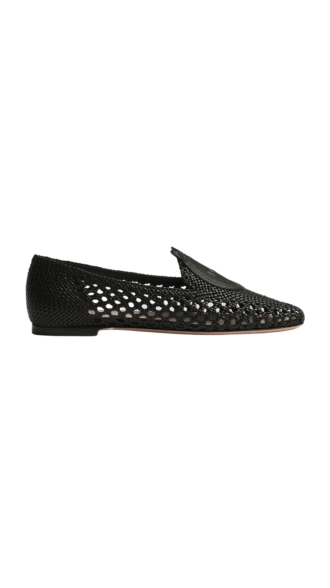 Dior Médaillon Loafer Black Woven Lambskin