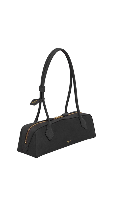 Le Teckel Medium Bag In Anthracite Nubuck