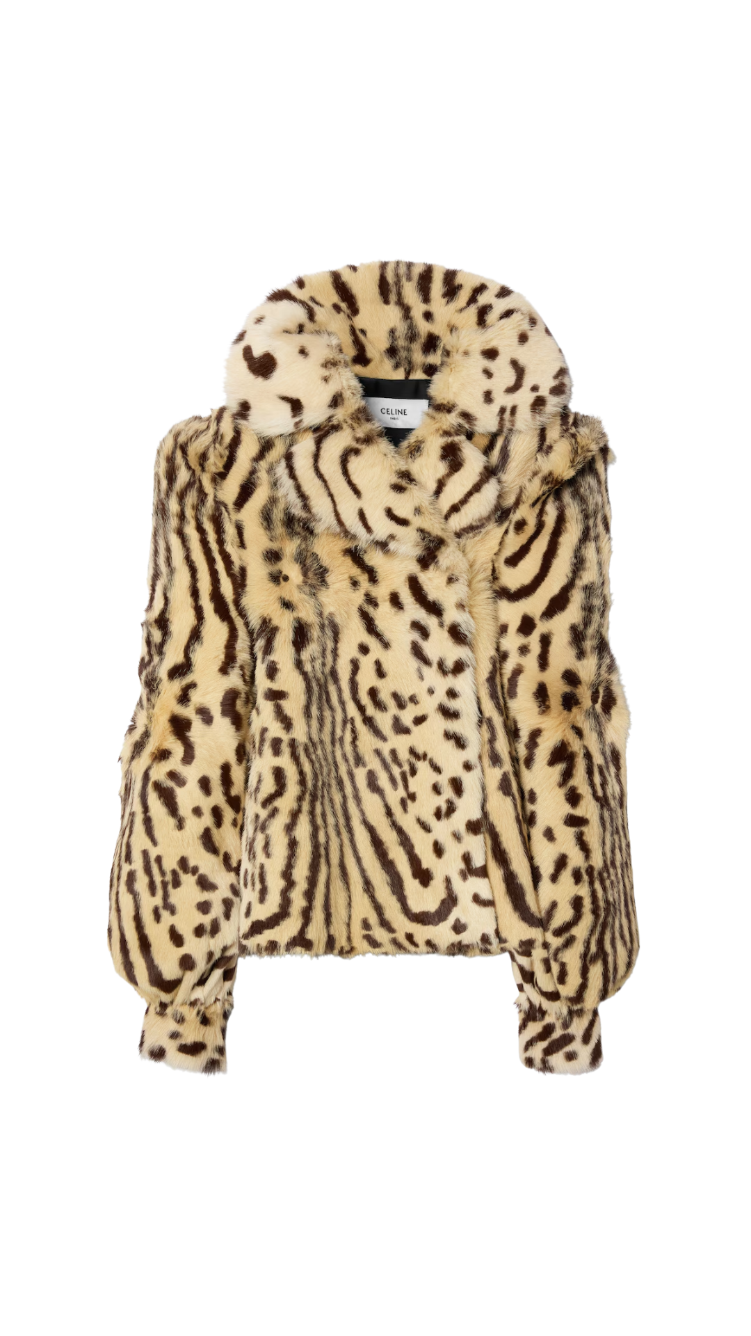 Cheetah Jacket in Ebene / Dune / Ivory Shearling