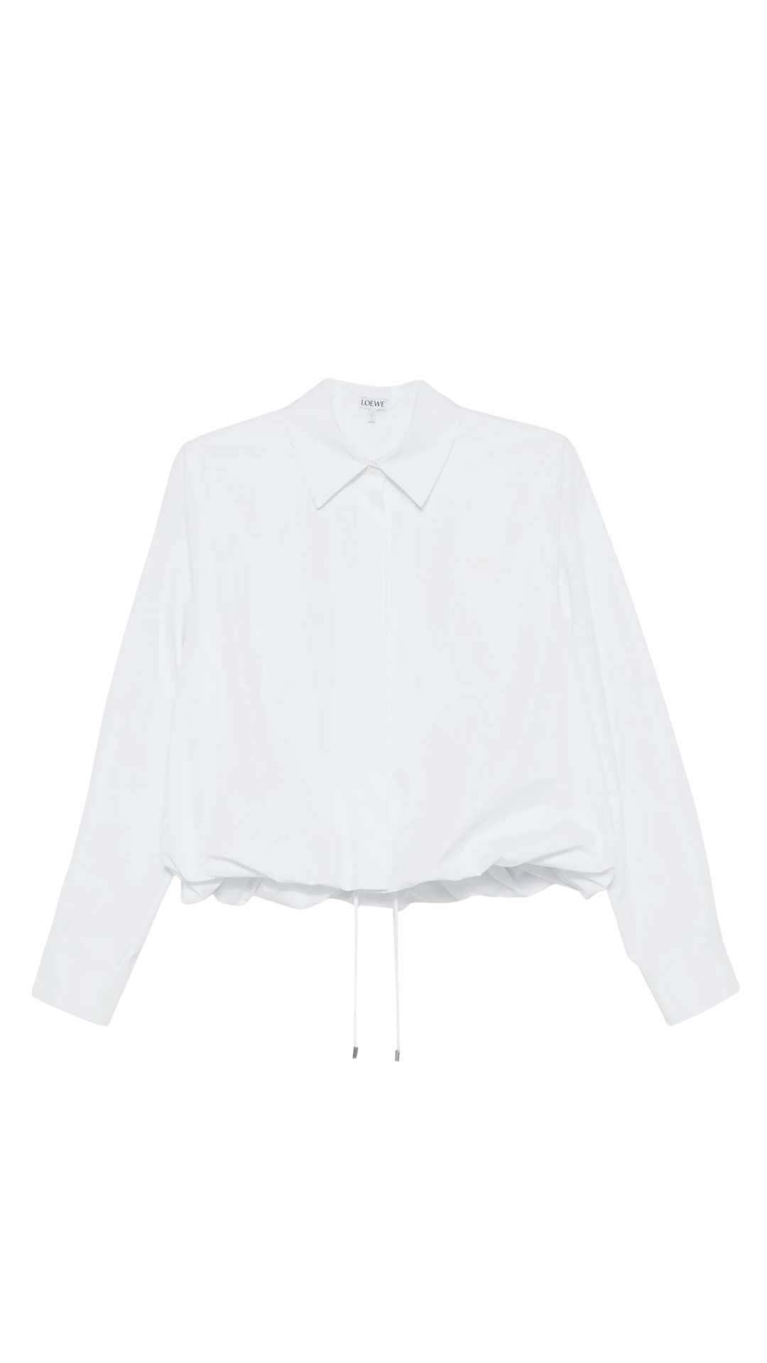 Shirt in White Cotton