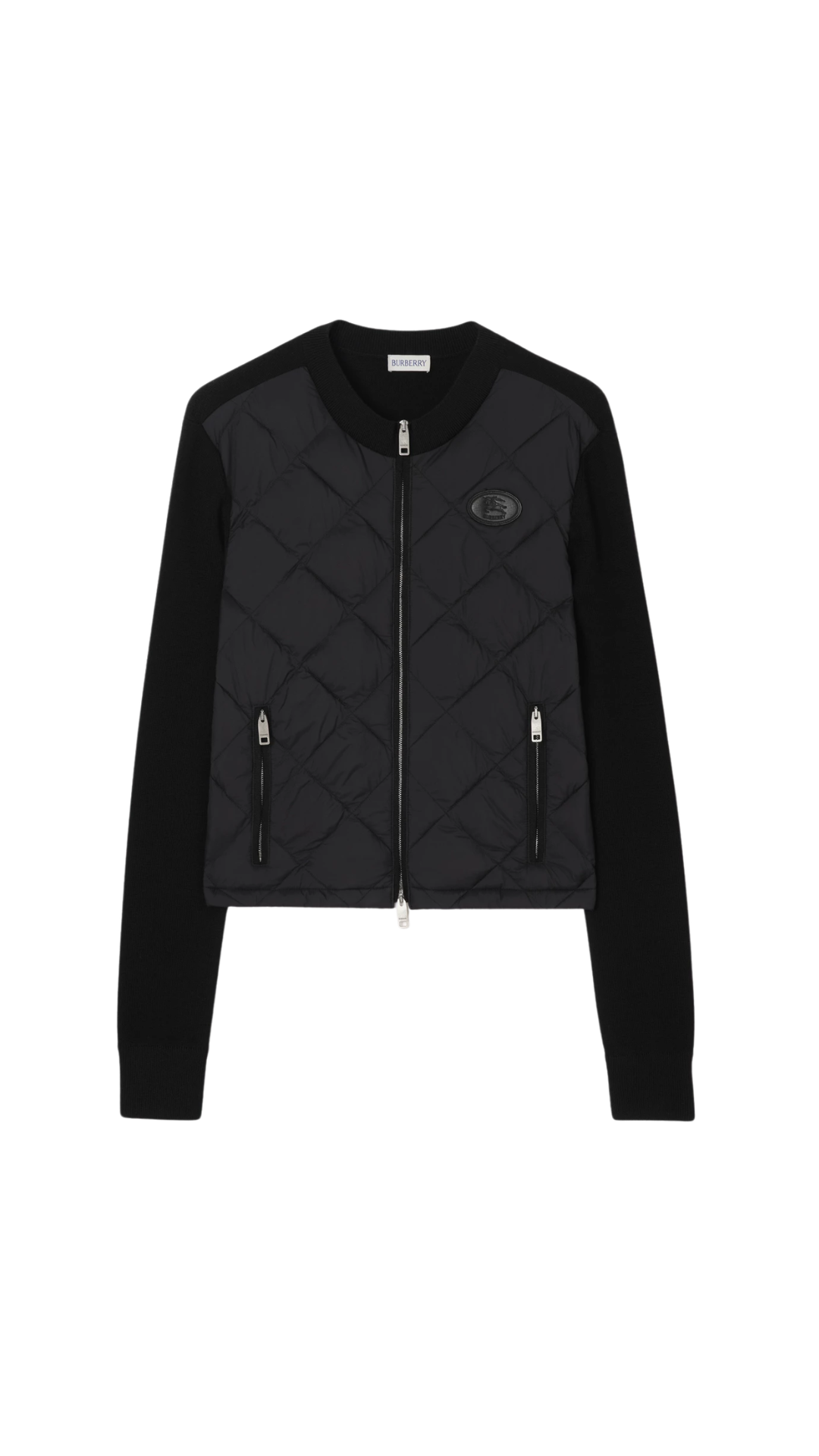 Quilted Nylon and Wool Fulbrook Jacket in Black