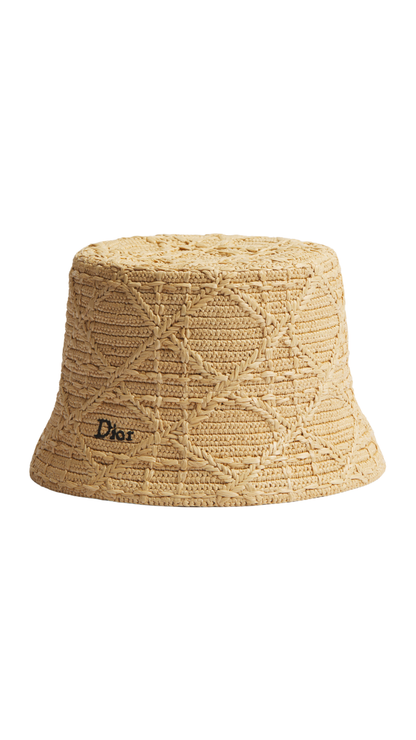 Dioriviera Cannage Teddy-D Small Brim Bucket Hat