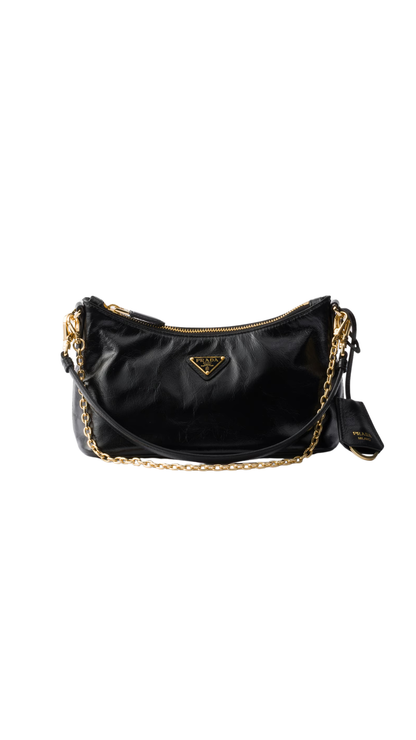 Leather Mini-Bag in Black