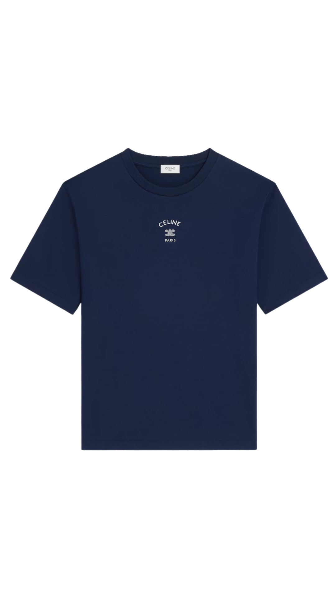 Loose T-Shirt in Navy Ink / White Cotton Jersey