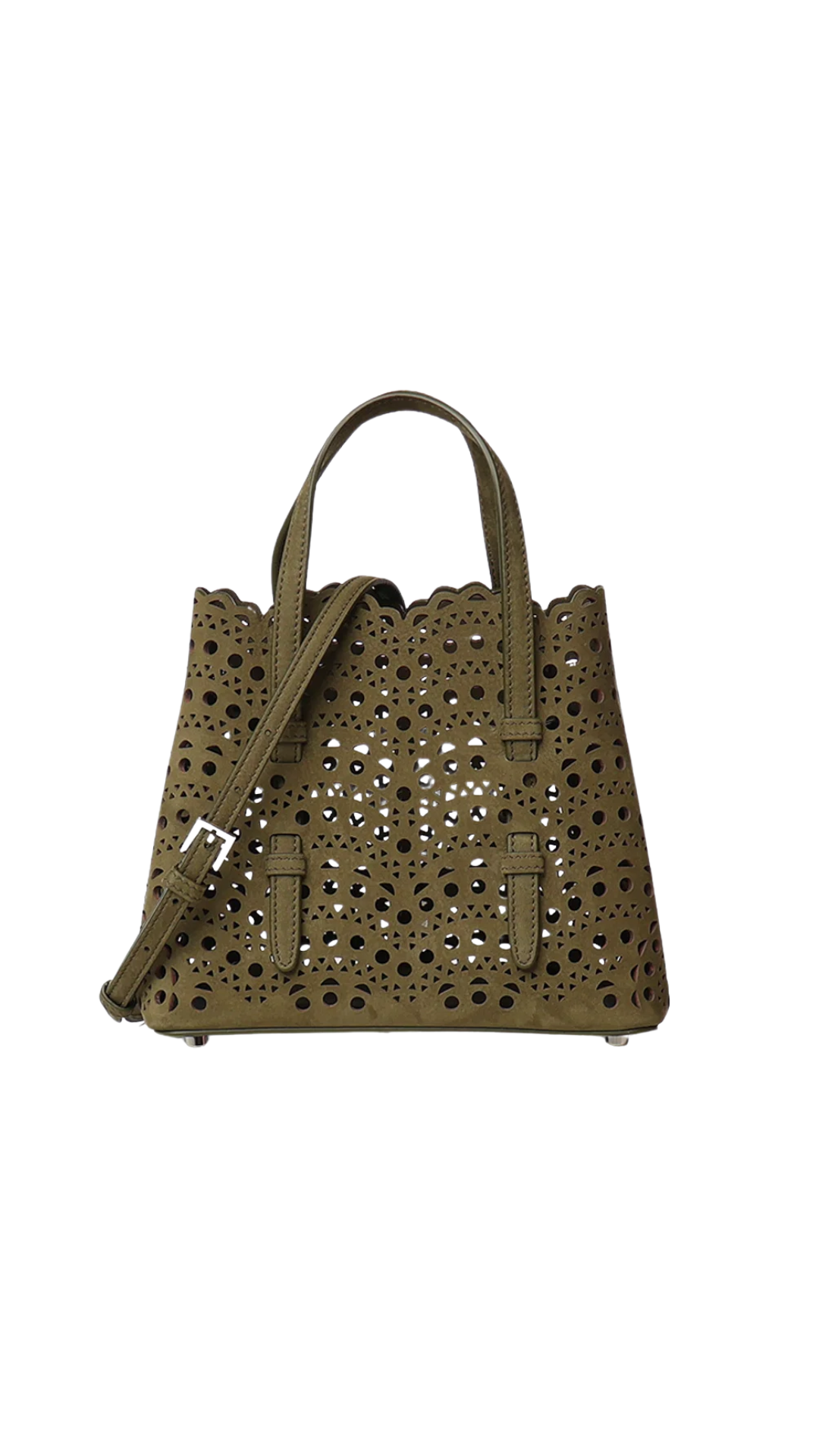 Mina 20 Bag in Green Vienne Wave Nubuck