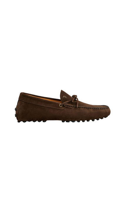 Gommino Loafers in Brown Suede