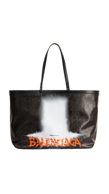 Select Tote Bag Large in Black/Orange