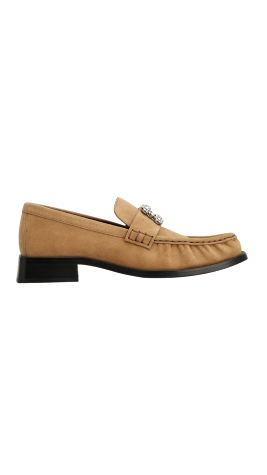 Viv' Rangers Loafers in Beige Suede