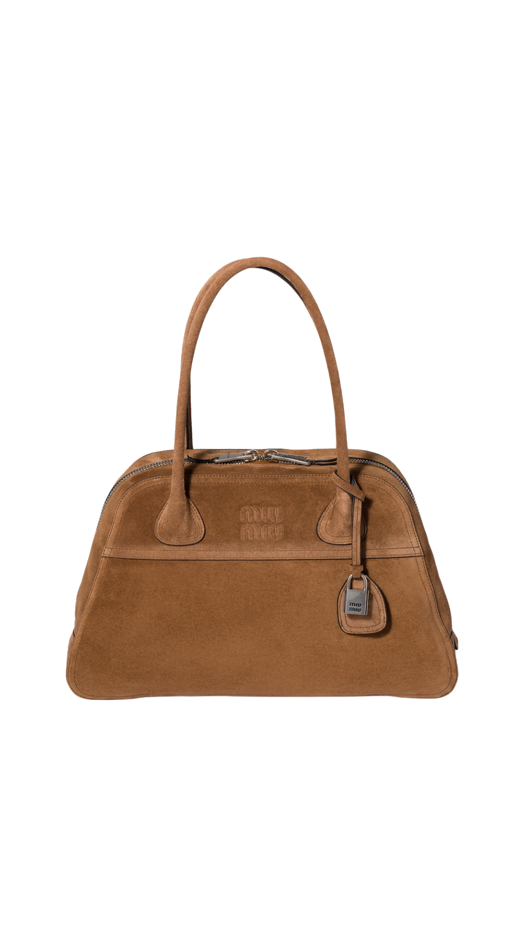 Vivant Suede Bag in Cocoa Brown