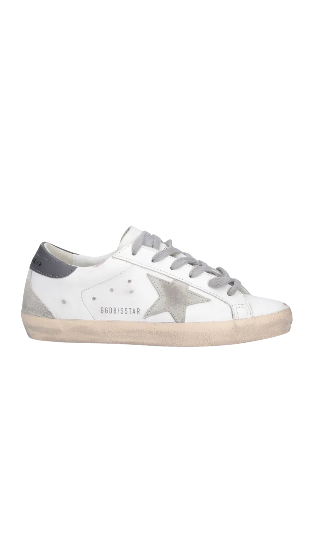 Super Star Lace-Up Sneakers in White Upper