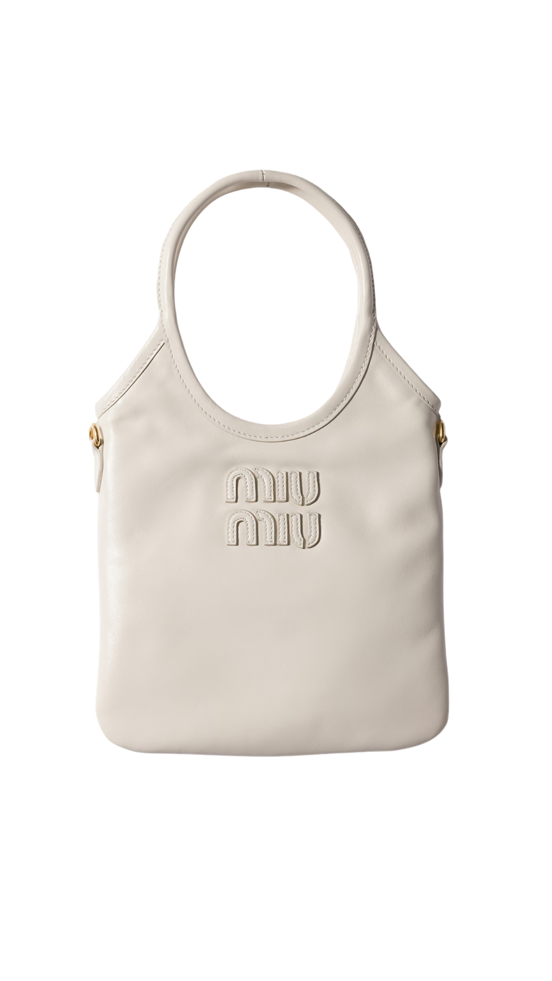 IVY Leather Handbag in White