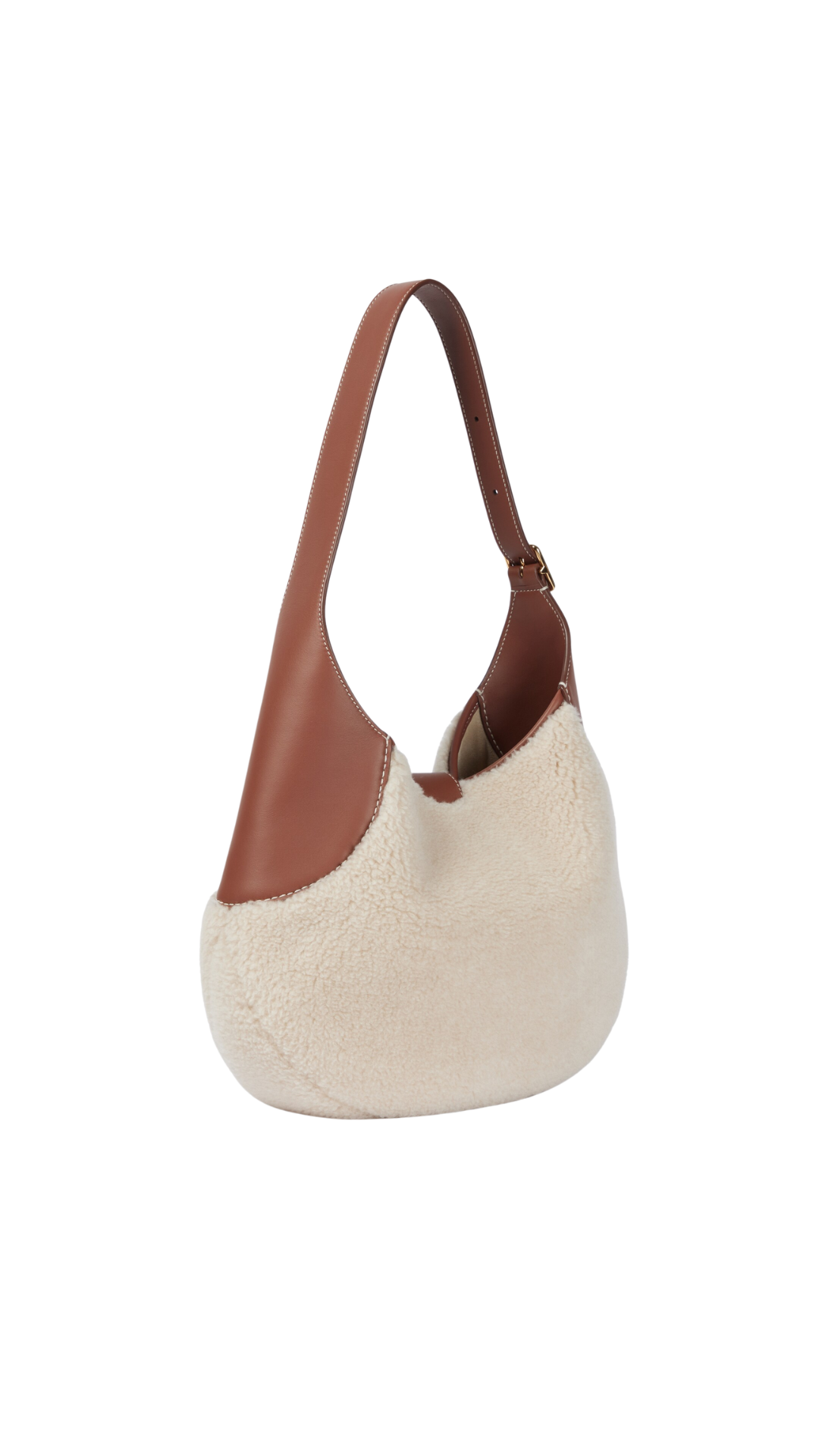 Bolso de hombro Bobbin mediano de piel sintética de oveja