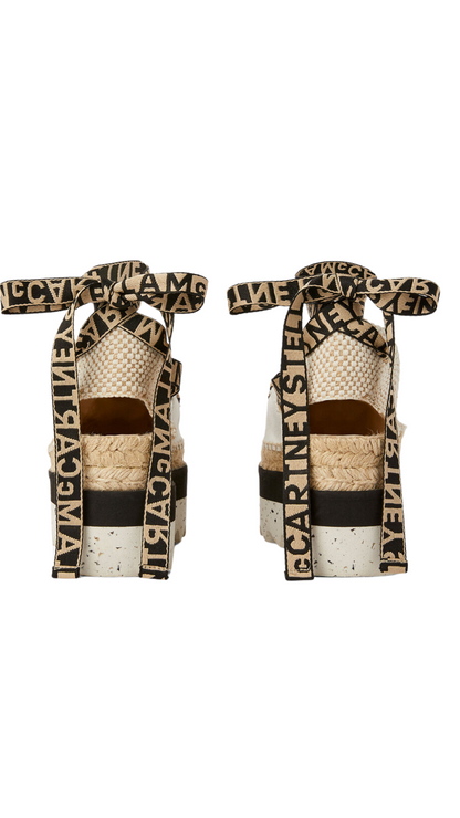 Gaia Platform Espadrilles in White