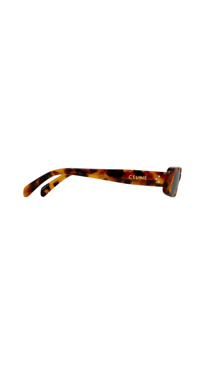 Rectangular S343 Sunglasses in Havana Acetate