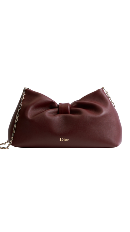 Medium Dior Bow Bag in Red