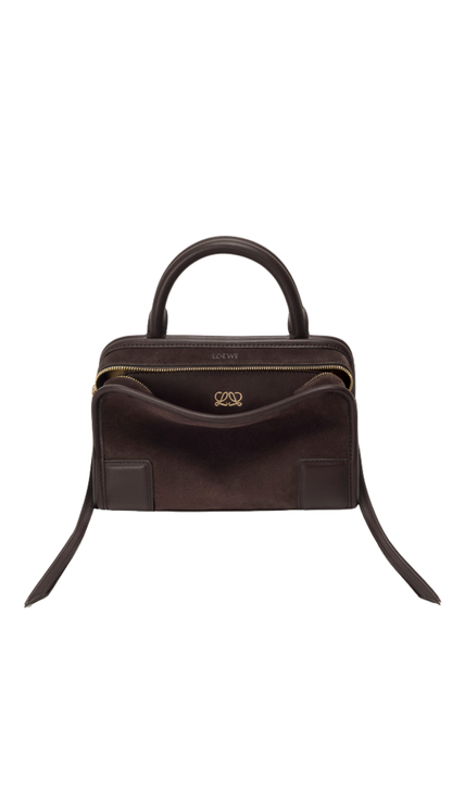 Mini Amazona 180 Bag in Dark Chestnut Suede
