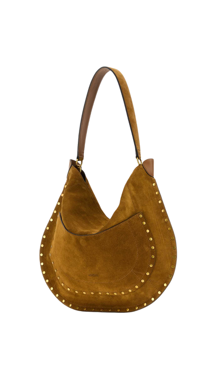 Camel Suede Hobo Pocket Shopping Bag