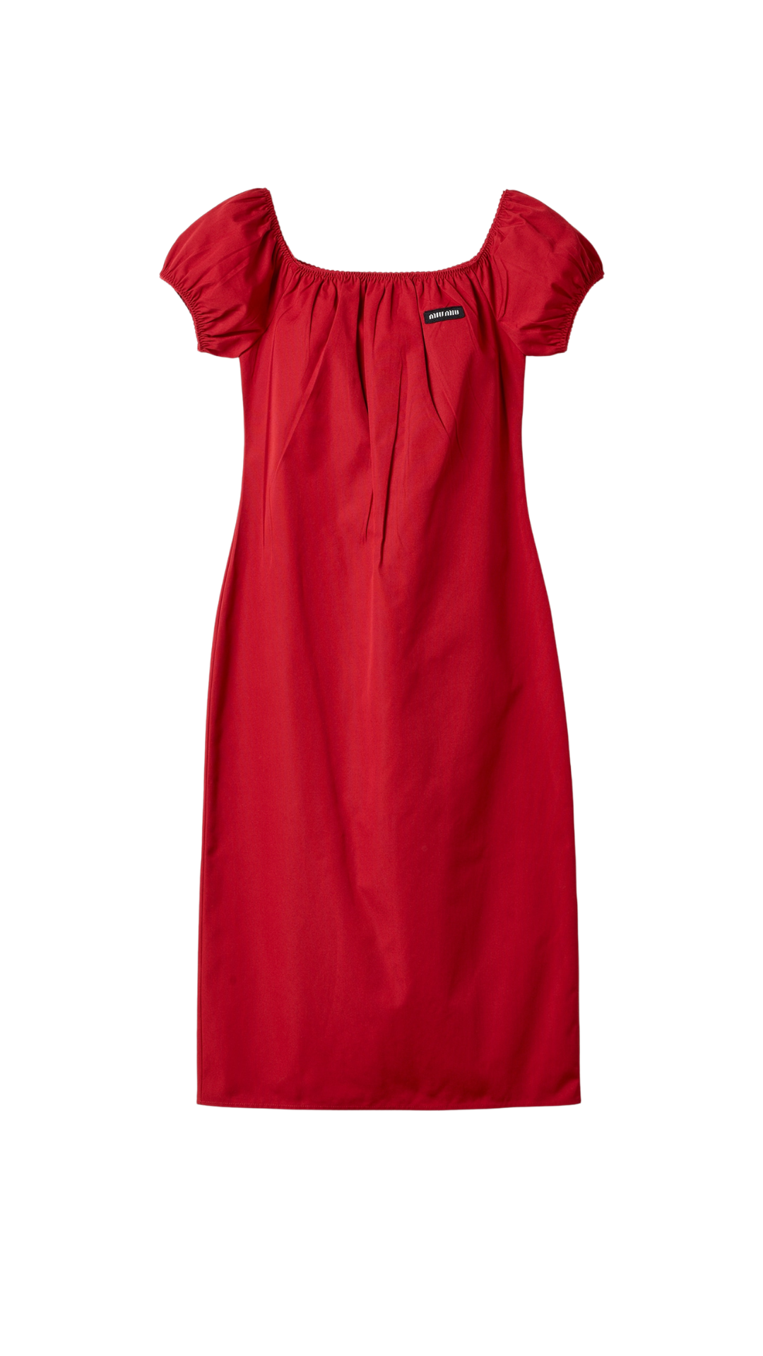 Poplin Dress in Red