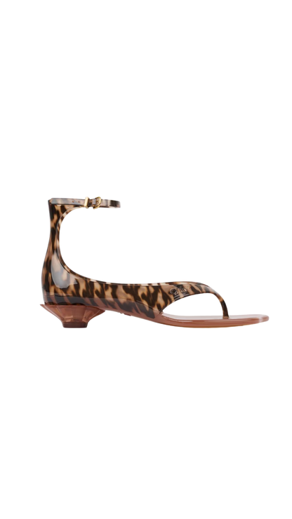 Jelly Sandal in Black Brown