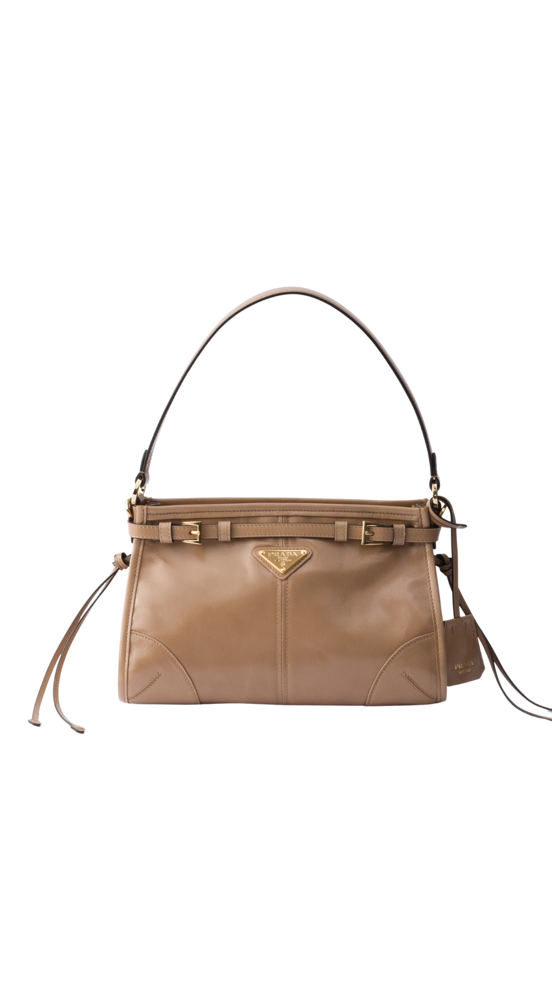 Bonnie Small Leather Handbag in Cameo