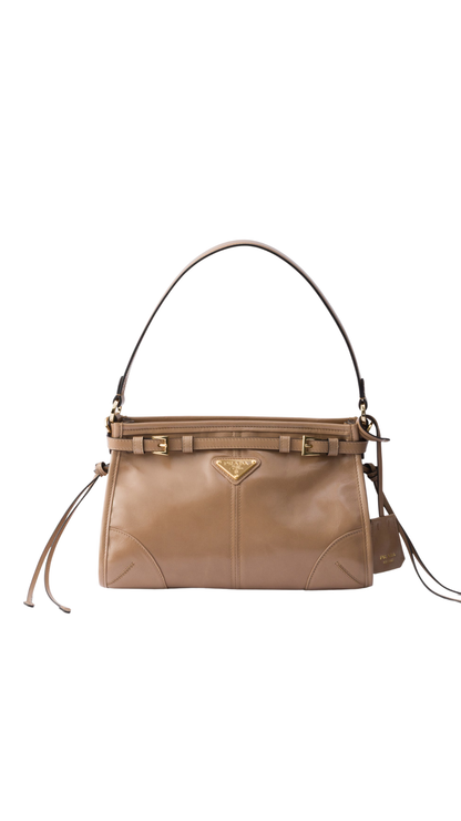 Bonnie Small Leather Handbag in Cameo