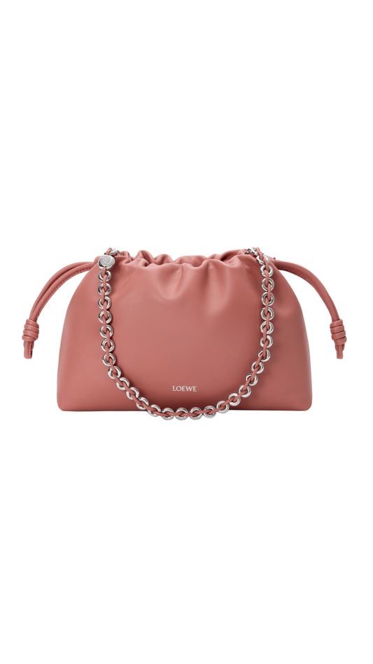 Medium Flamenco Purse in Blush Mellow Nappa Lambskin