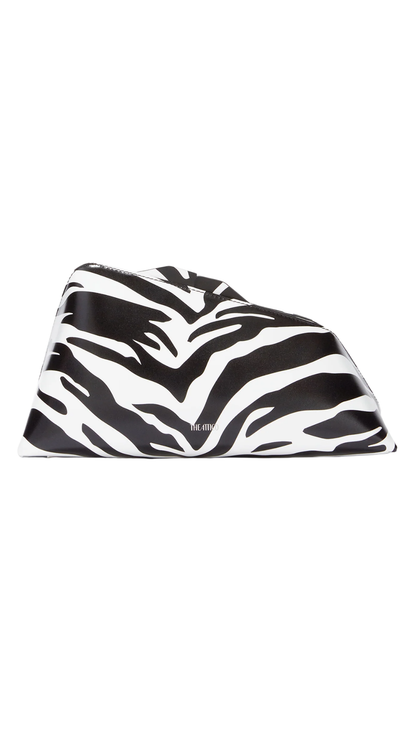 ''8.30 PM'' Black and White Oversized Clutch