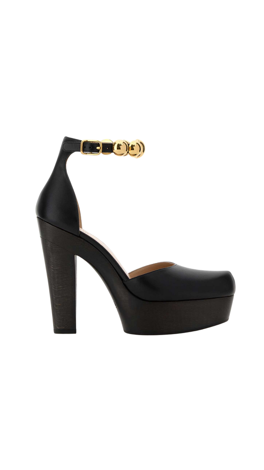 Lola Platform Pump in Black