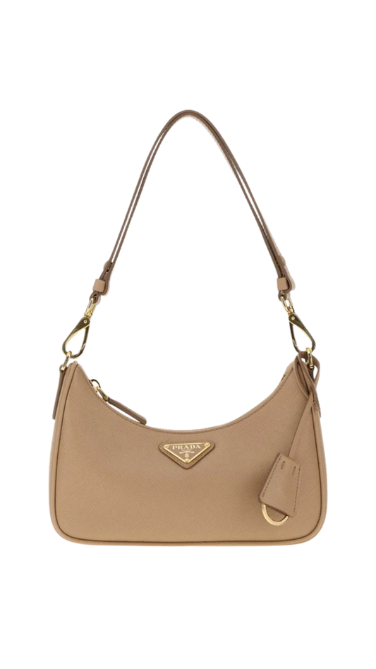 Re-Edition Mini Saffiano Leather Bag