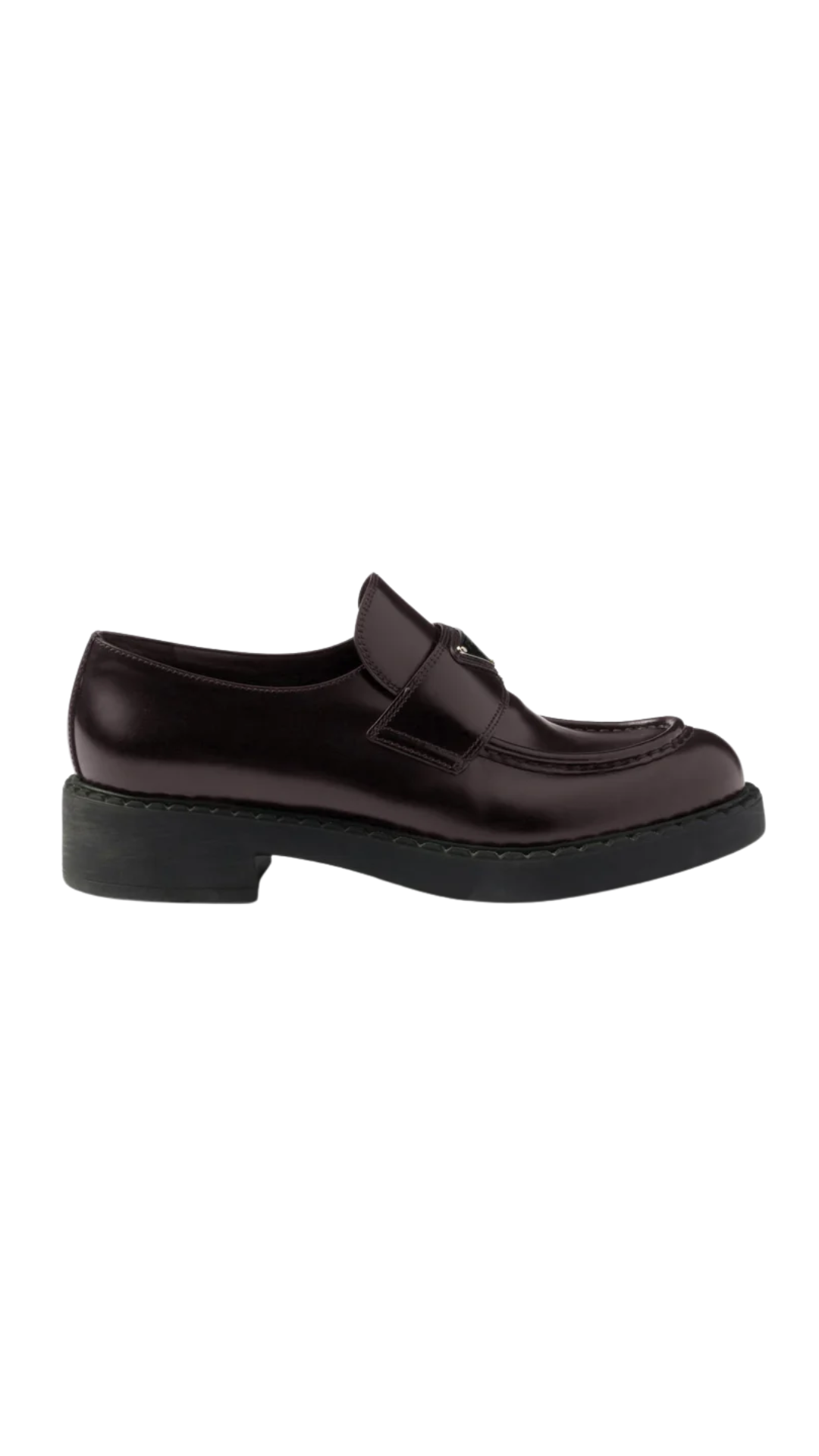Chocolate Brushed Leather Loafers in Sienna