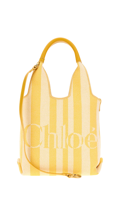 Mini Chloé Stripy Tote Bag in Jacquard