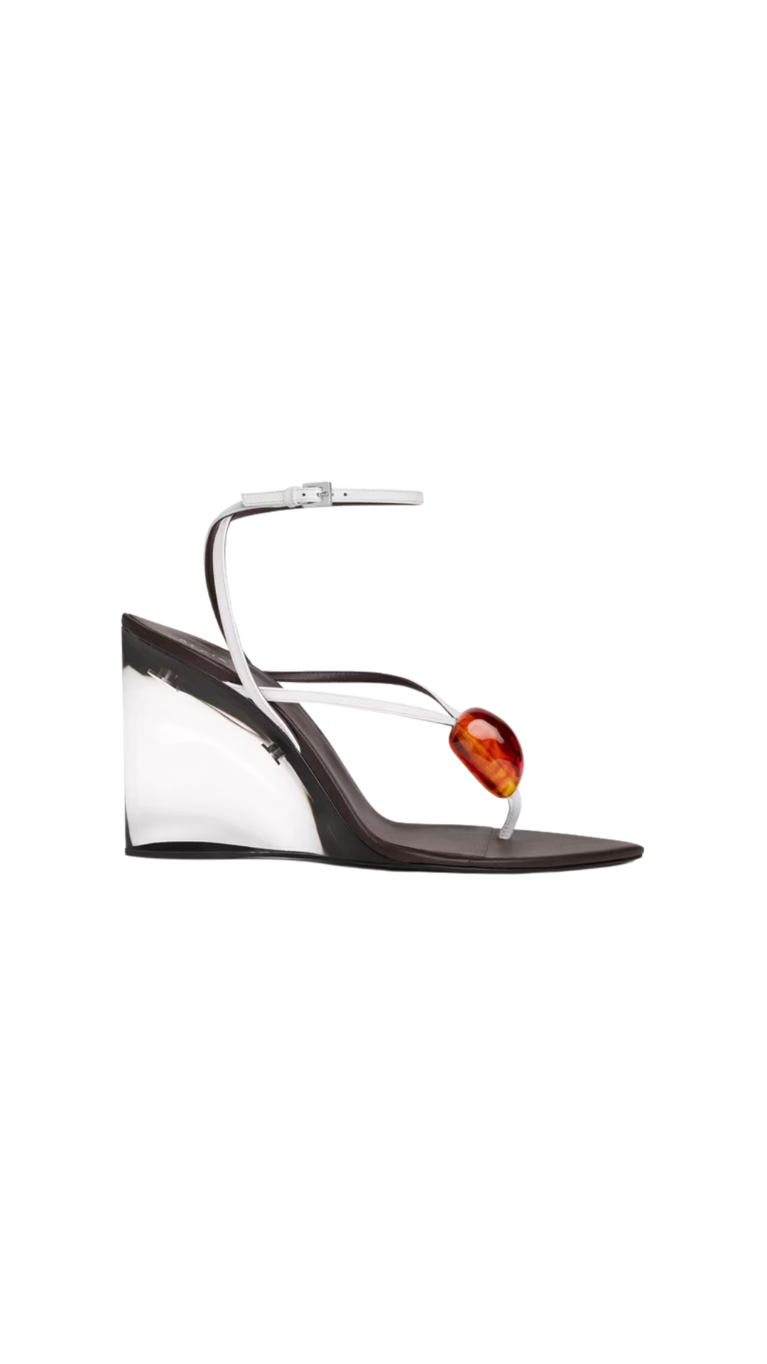 Invisible Jewel Wedge Sandals
