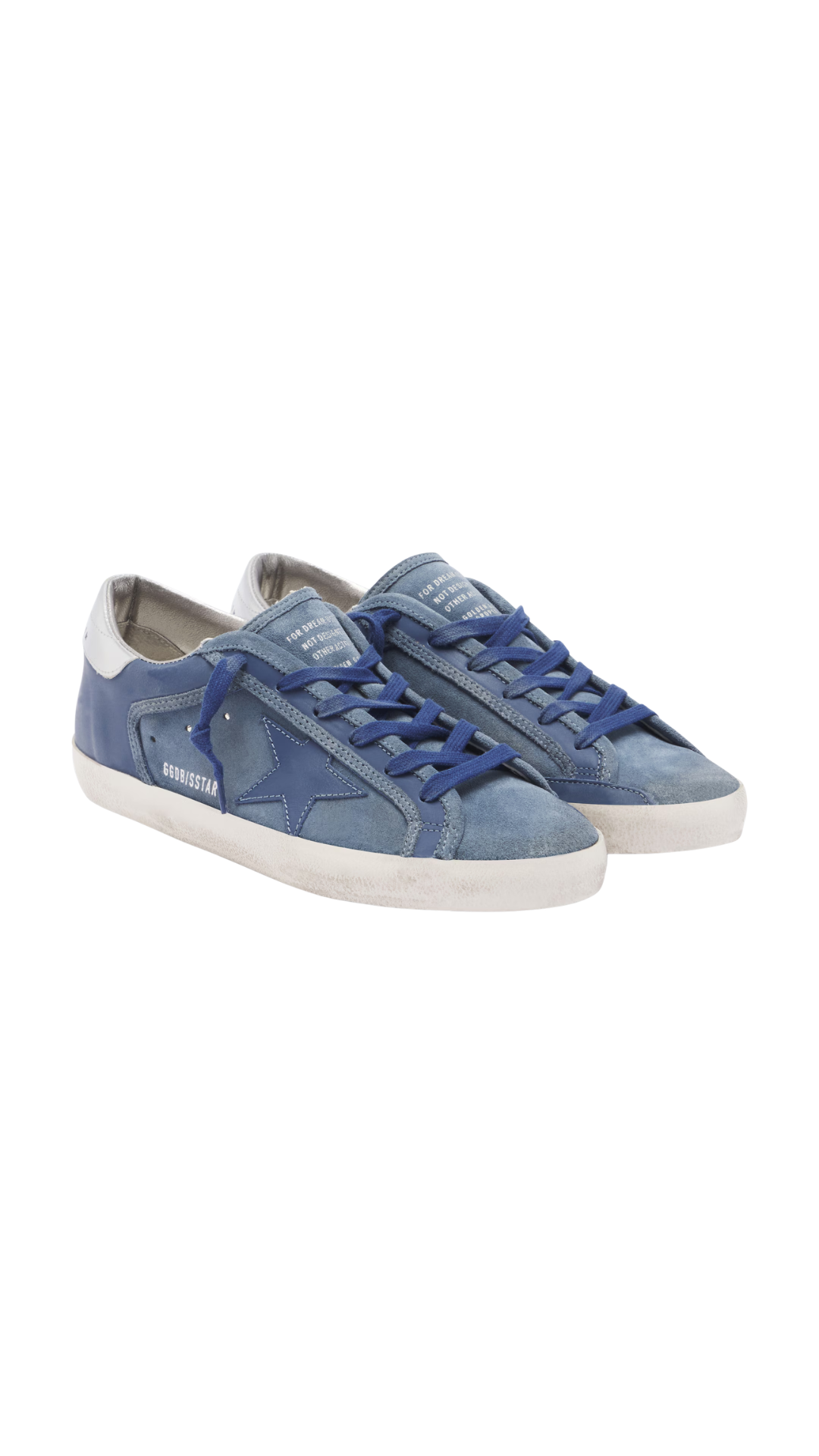 Super-Star Leather and Suede Sneakers in Blue